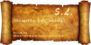 Skrapits László névjegykártya